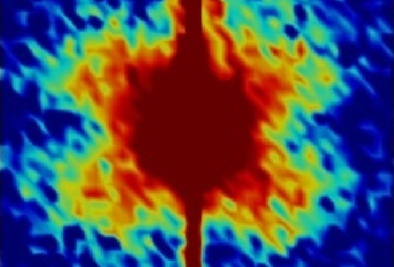 synchotron X-ray diffraction image of PMN-PT film
