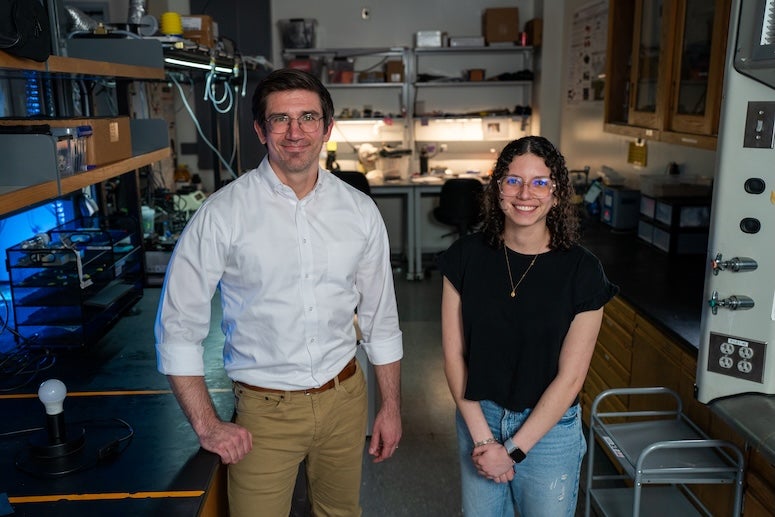 Preston and grad student