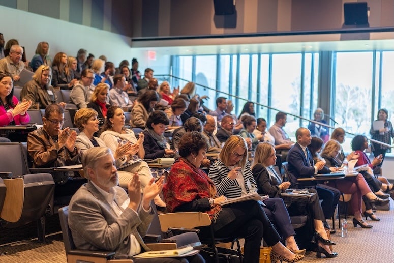 A past Best Boards conference at the Glasscock School.