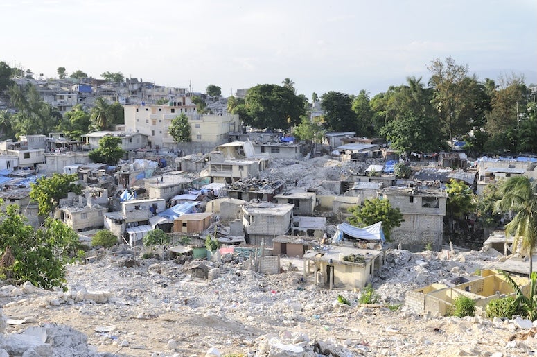 A 2010 photo taken in Port-Au-Prince Haiti