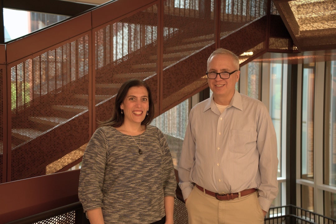 Higher resolution image of CIISR co-directors Elizabeth Roberto and Fred Oswald