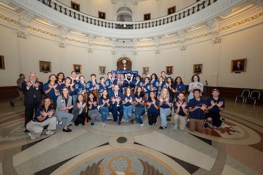 Rice Day at the Capitol photo in the rotunda