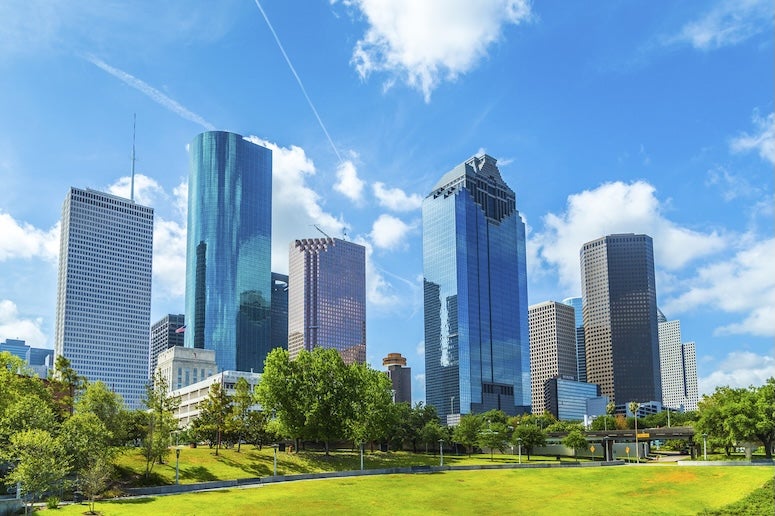 Photo of the city of Houston skyline