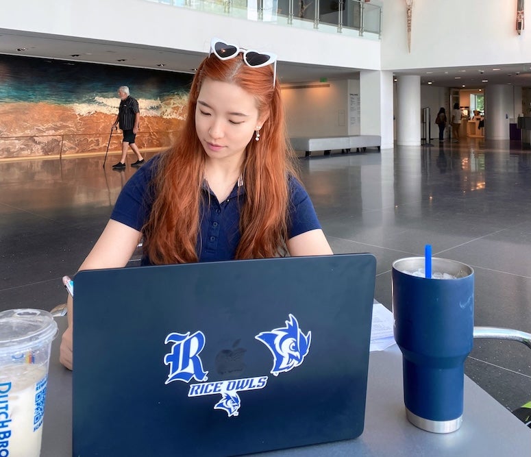 Rice Online student Leah Li 