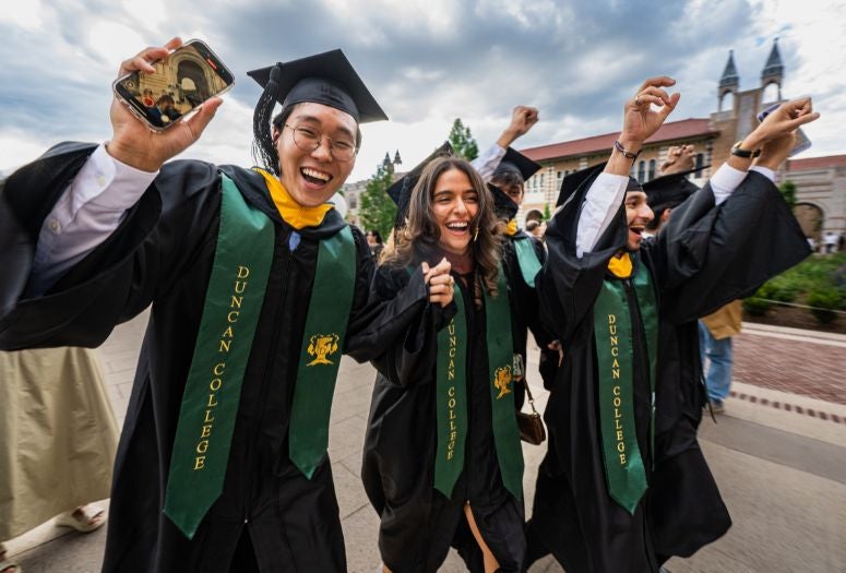Students graduating