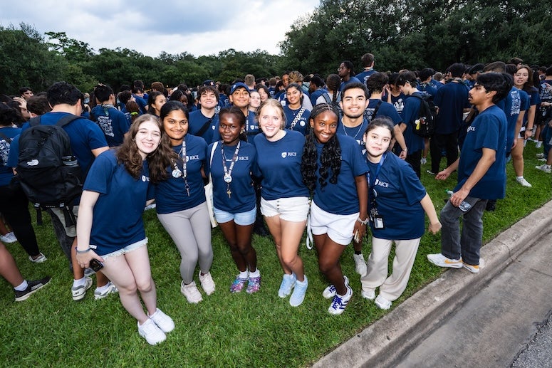 A group of students at O-Week