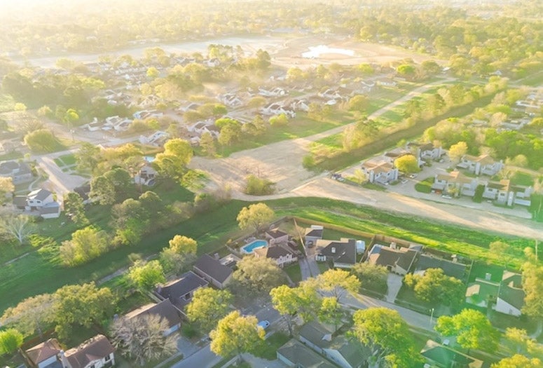Residential neighborhood North Houston, Texas along Antoine Dr, Arncliffe Dr 