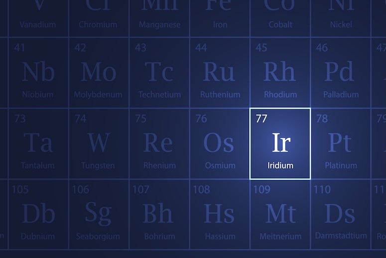 Iridium Stock Photo
