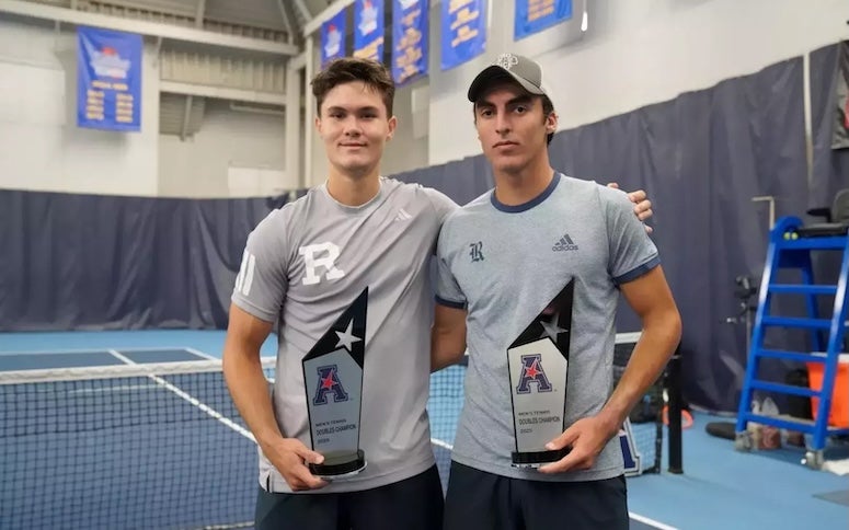 Rice's doubles team of Petro Kuzmenok and Santiago Navarro capped a perfect weekend with a win in the American Doubles Championship final on Sunday.