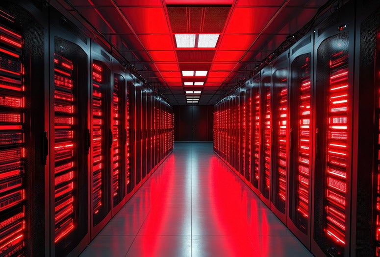Stock image of data center