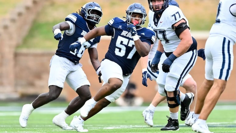 Rice defensive lineman Aquantis Clemmons has been named a 2025 Go Bowling Military Bowl STEM Scholar Athlete.