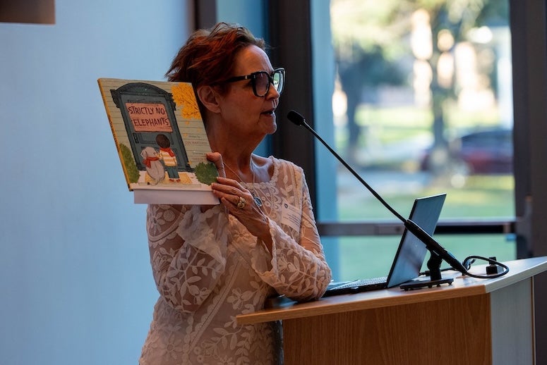 Cindy Puryear speaks at the Jan. 15 DoL kickoff event in 2026.