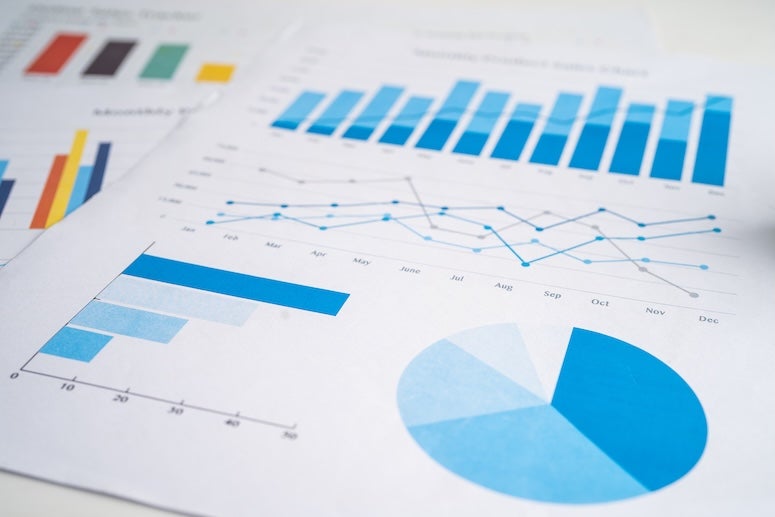 Stock photo of charts and graphs