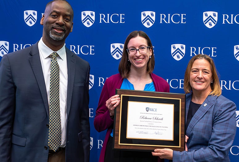 Teaching awards being presented