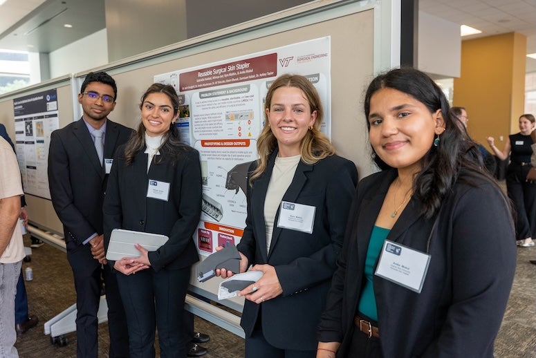 Virginia Tech’s open-source surgical stapler design won second place and the Public Invention Open Source Award (Credit: Jared Jones/Rice University).
