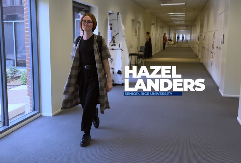 Hazel Landers, graduating senior