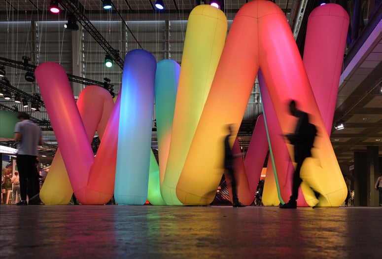Blow up VivaTech sign at 2025 event