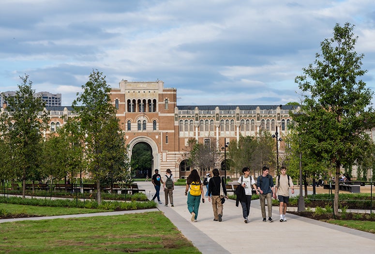 view of Rice campus