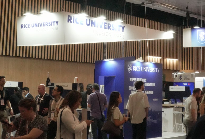 Rice University booth at VivaTech 2026