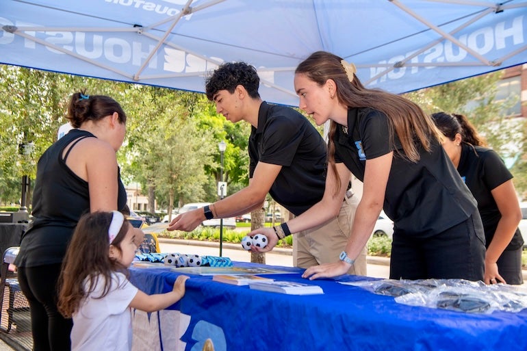 Rice Students volunteer during FIFA 