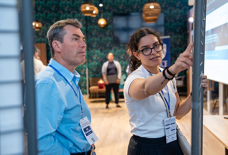 Conference attendees at the Quantum Materials Synthesis workshop in paris