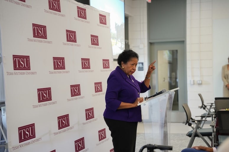 Ruth Simmons speaks at an endowment event at TSU June 18, 2026