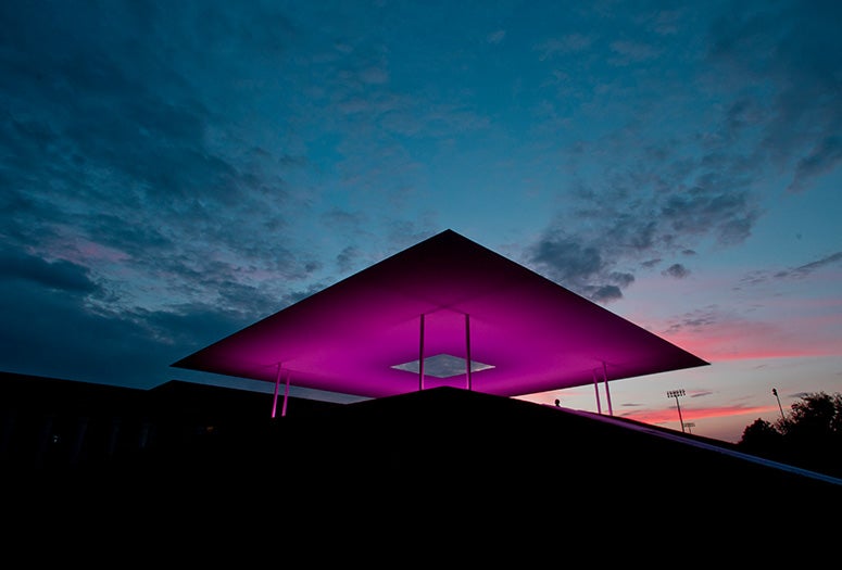James Turrell Twilight Epiphany Skyspace at dusk