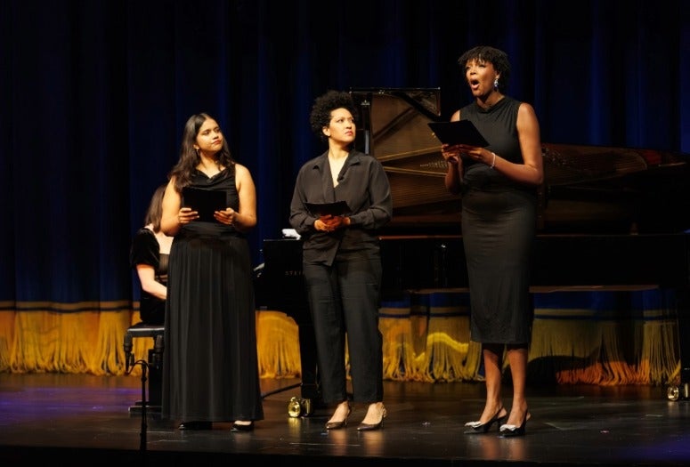 Julia Bullock and Shepherd School students