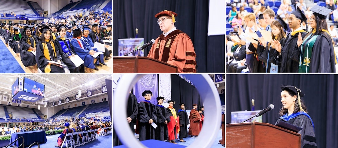 photo collage of ceremony