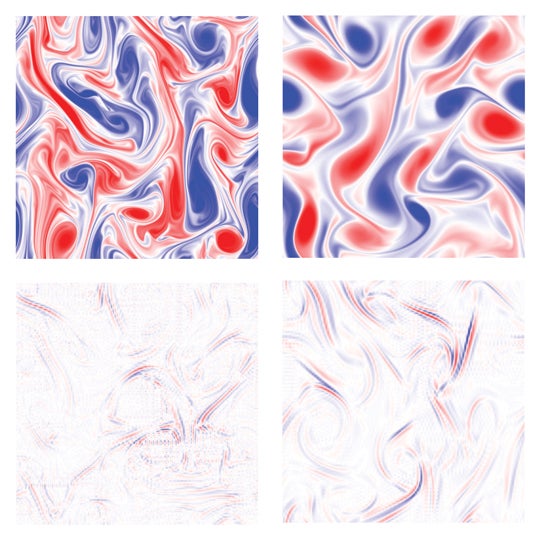 illustration of the substantial differences in the scale of features a deep learning neural network is shown during training and the features it learns to recognize