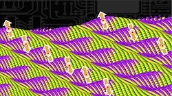 Stamping or growing 2D materials onto a patterned surface could create models for 1D systems suitable for the exploration of quantum effects, according to a new theory by Rice University engineers. The “bumps” would manipulate the flow of electrons into bands that mimic 1D semiconductors. (Credit: Yakobson Research Group/Rice University)