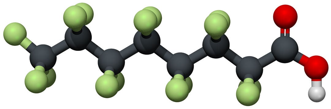molecular structure of PFOA