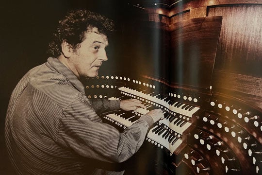 Marc Robert playing the pipe organ