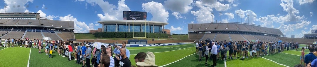 The view from the '6' at Rice Stadium.