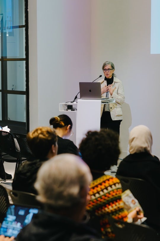 Bess Williamson, a historian of design and material culture, gave a lecture at Rice University’s MD Anderson Hall Jan. 22, focusing on the history of built environments for disabled people.