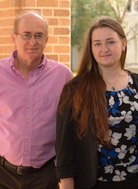 Rice University Professor Boris Yakobson and researcher Ksenia Bets have developed a theory to simplify the task of growing batches of carbon nanotubes in a single chirality. Photo by Jeff Fitlow