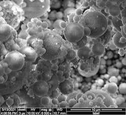 Microscopic glass spheres found in coal fly ash contain rare earth elements that could be recycled rather than buried in landfills, according to Rice University scientists. Their flash Joule heating process has been adapted to recover the elements. (Credit: Tour Group/Rice University)