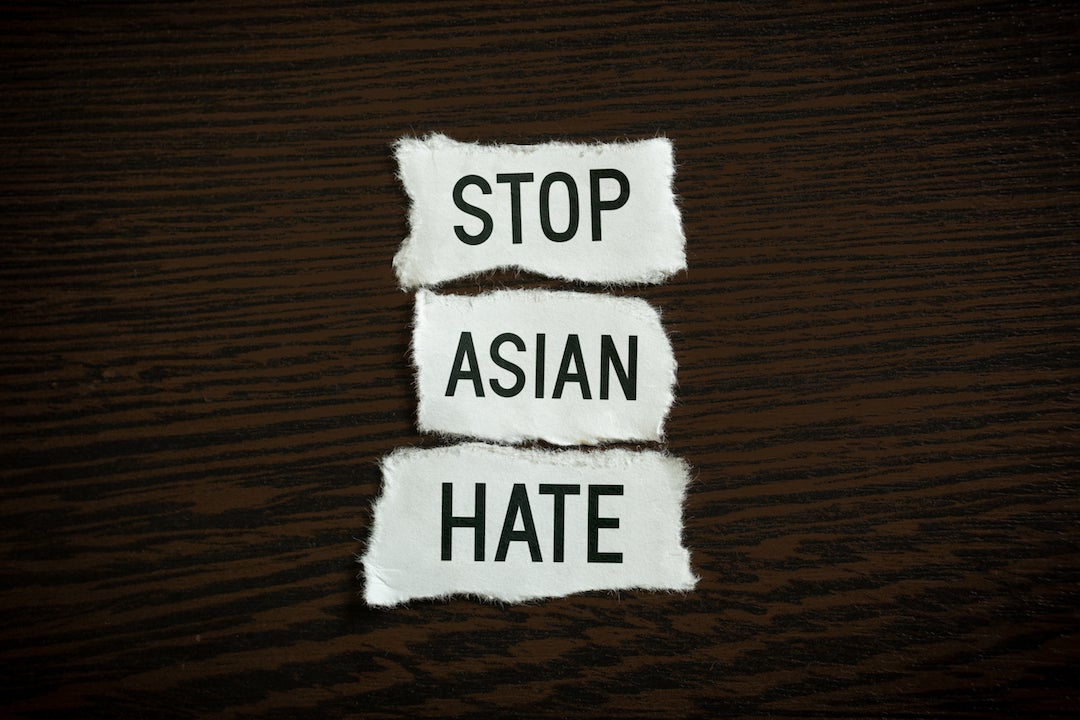 Graphic reading "Stop Asian Hate."