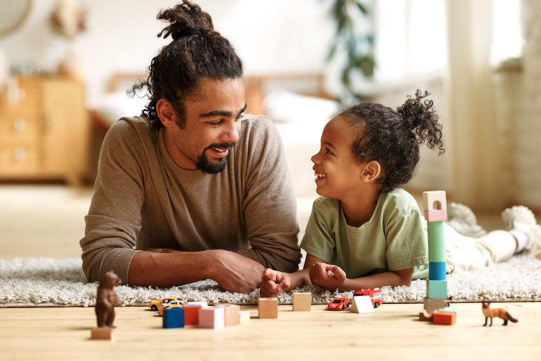 Photo of father with child