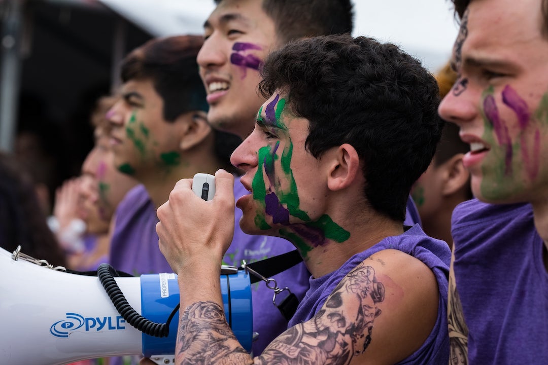 Rice students participate in Beer Bike on April 1, 2023.