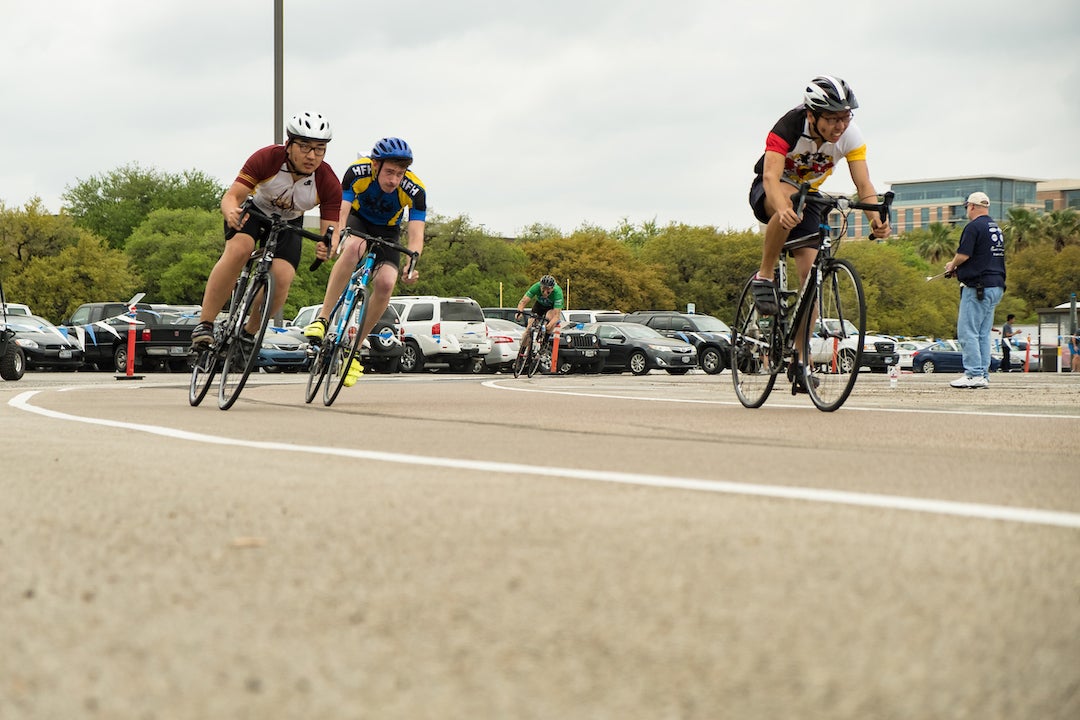 Rice students participate in Beer Bike on April 1, 2023.