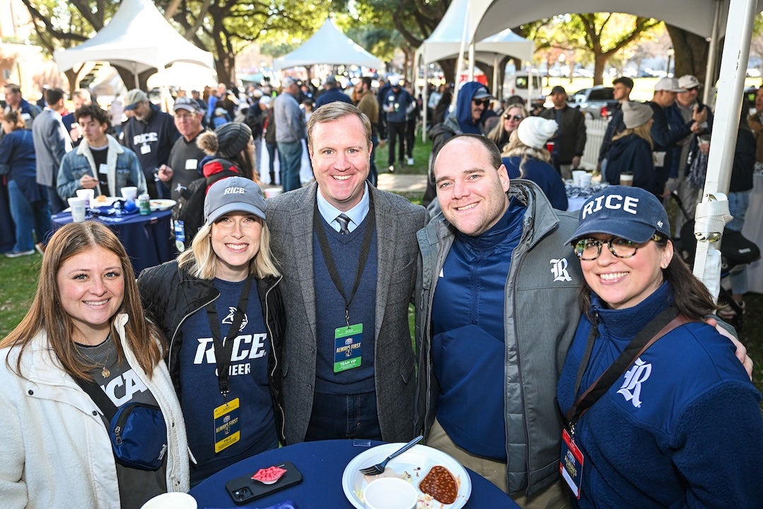 Owl fans and alumni showed up in full force Dec. 26 to cheer on the Rice football team as it squared off with Texas State University in the SERVPRO First Responder Bowl in Dallas.