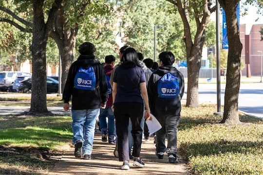Rice University’s Susanne M. Glasscock School of Continuing Studies welcomed 75 students from Eastwood Academy to campus for its annual college preparedness workshop entitled Navigating the Pathway to College Admission last month.