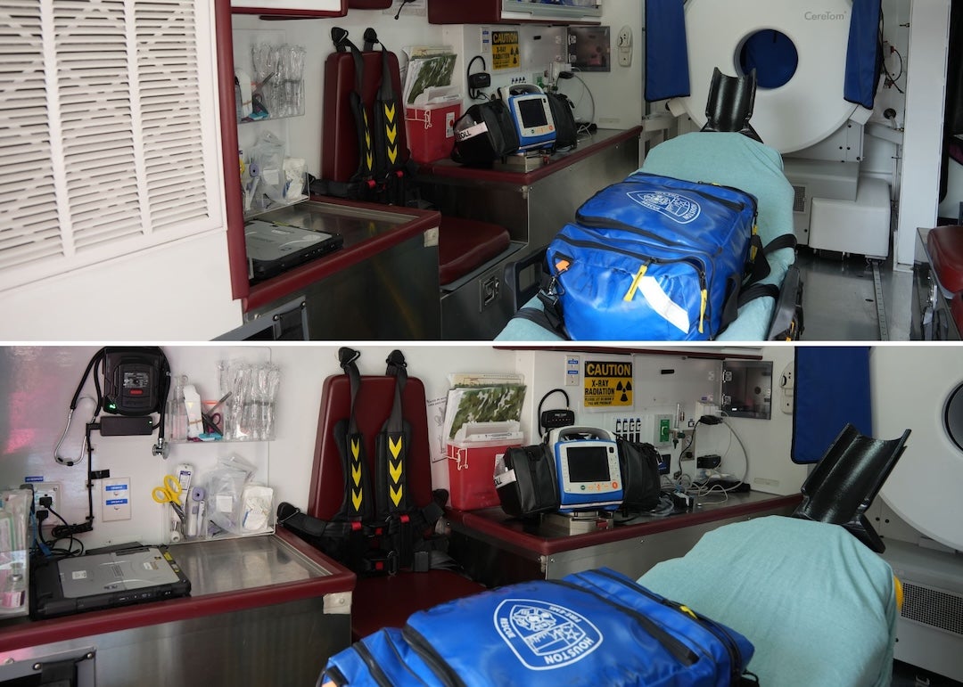 inside of mobile stroke unit