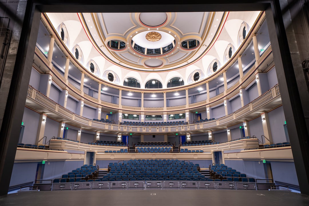 Inside Brockman Hall for Opera. Photo by Jeff Fitlow. 