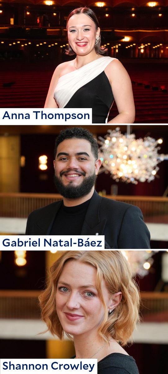 Anna Thompson, Shannon Crowley, Gabriel Natal-Báez