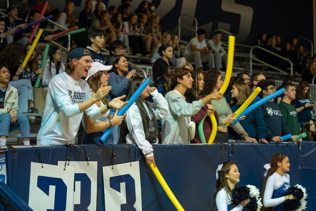 Fans cheer during the Rice men's basketball game Jan. 26 against Charlotte at Tudor Fieldhouse.