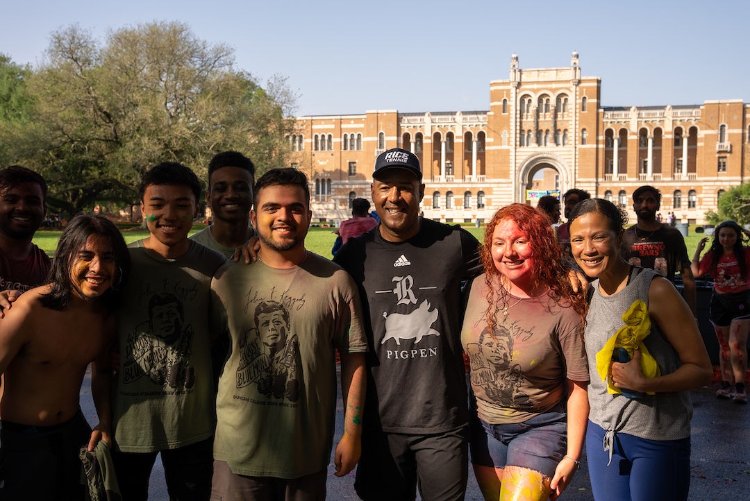 Rice students participate in Beer Bike on April 1, 2023.