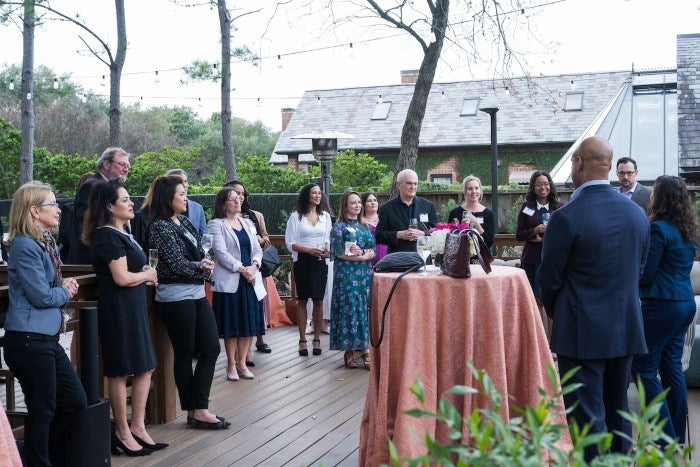 United Way gathering at President DesRoches' home