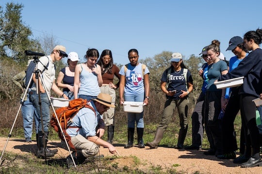 students learning at Brazos Bend